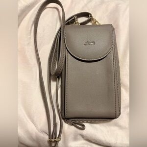 Gray/Taupe Crossbody Bag